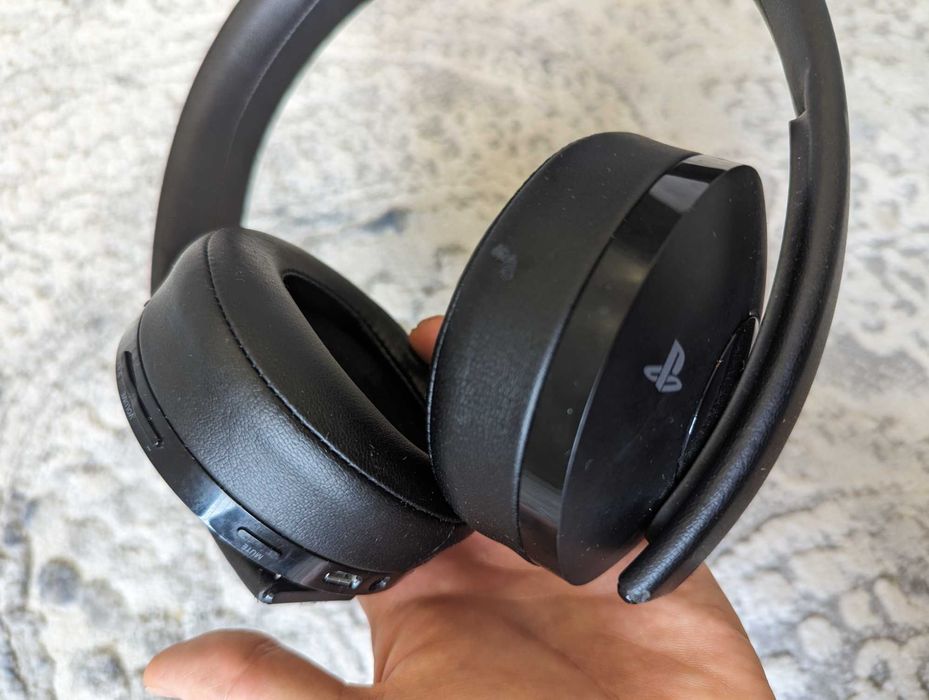 Sony Gold беспроводные наушники, оригинал, для Playstation и PC