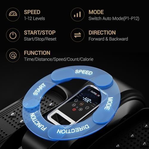 Промо!Висококачествен,Електрически  елиптичен тренажор за крака с LCD