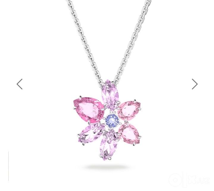 Розовый Кулон Swarovski Gema