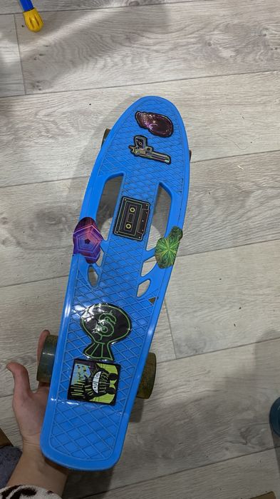 Скейтборд доска скейт светящийся