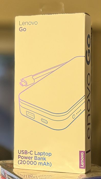 НОВА!!! Външна батерия Lenovo Go USB-C Laptop Power Bank 20000mAh – 65W