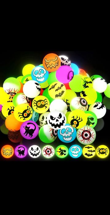 Подскачащи светещи топчета хелоуин коледа