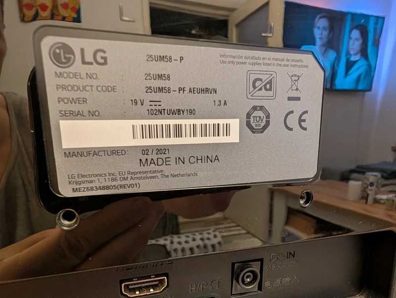 Monitor LED LG 25UM58-P, 25", UltraWide Full HD