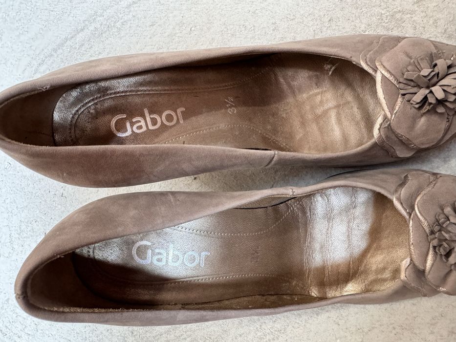 Pantofi toc gabor piele