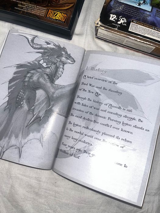 World of Warcraft 2004 ORIGINAL 5 CD BOX + OG Game manual *VERY RARE*