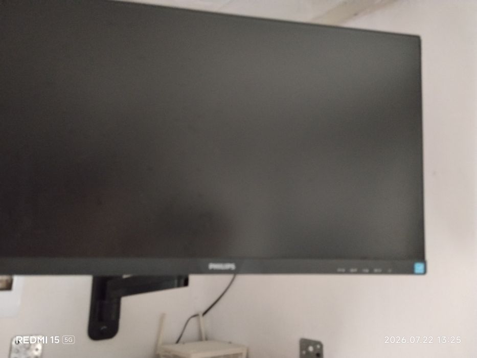Monitor LED IPS Philips 23.8", Full HD, Ultra-narrow, 75Hz, DVI, HDMI, Flicker-Free, Negru, 243V7QDSB