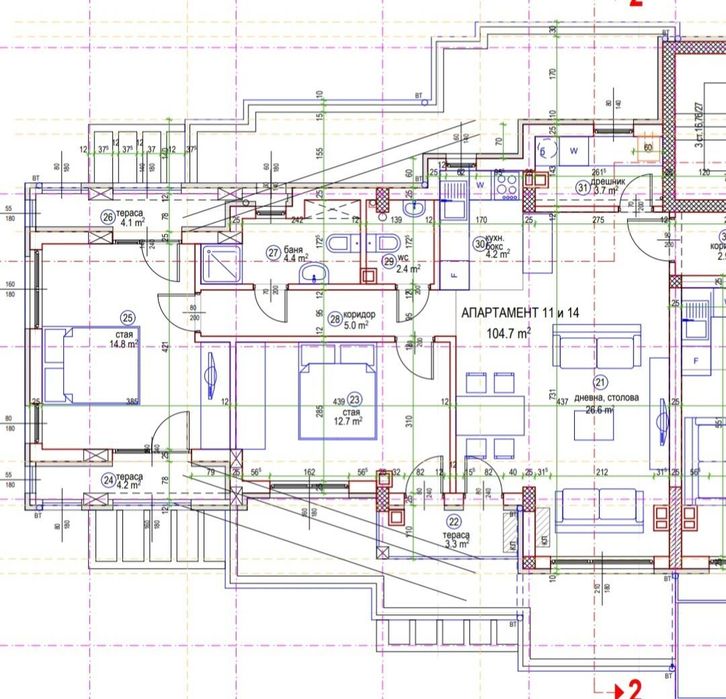 Продава се Тристаен апартамент в София, Кръстова вада - 120 кв.м за 2417 €/кв.м - Снимка #9