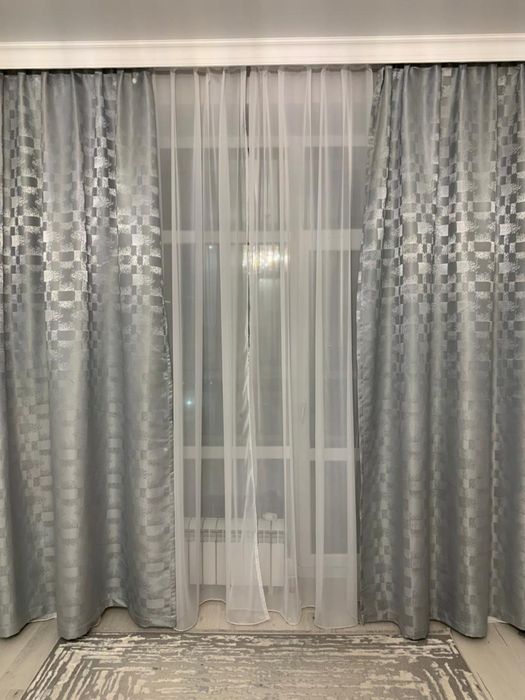 Шторы с тюлями комплект