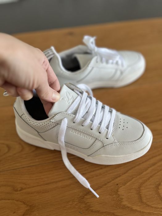 Нови маркови кожени кецове Lyle & Scott- 35