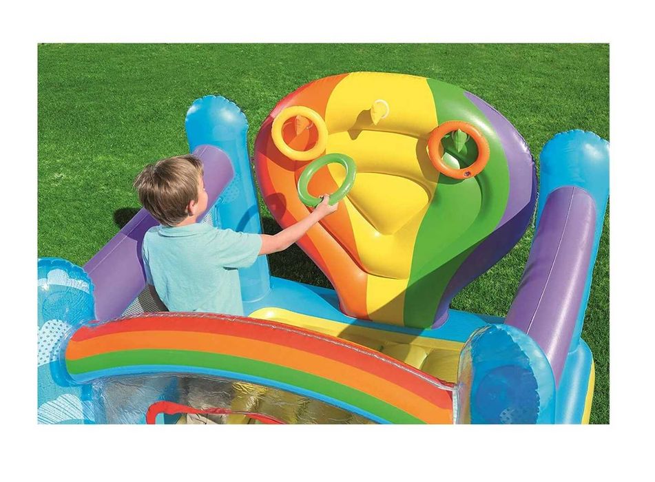 Батут надувной Bestway-175x173x137 см. Радуга Доставка бесплатно