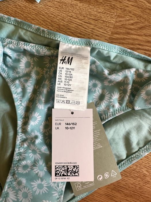 Costum baie fete 10-12 ani nou H&M