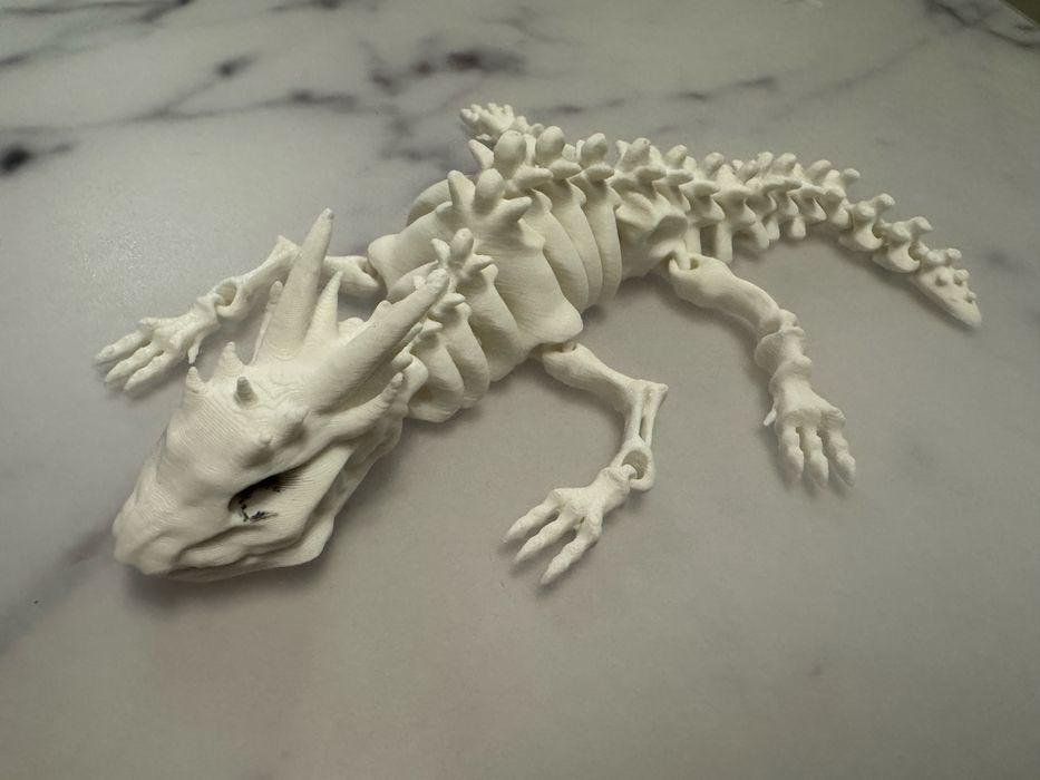 3Dфигурки скелет дракон