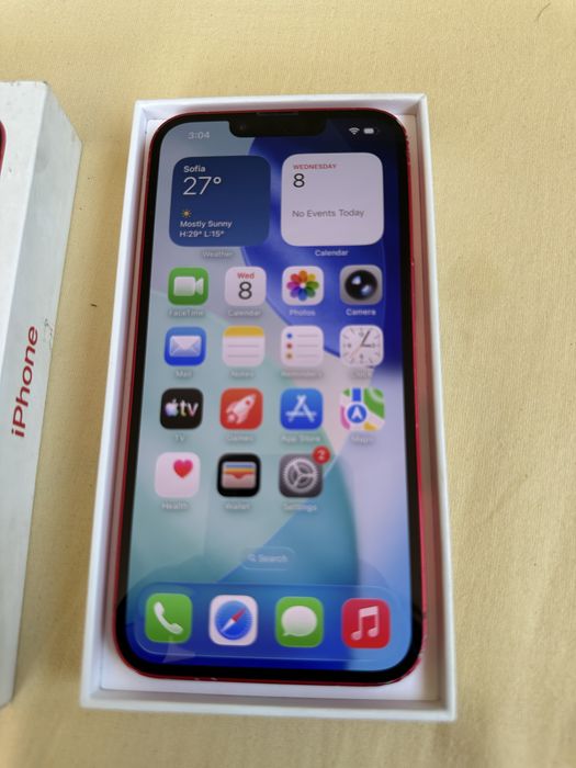 iPhone 14 Red 256GB Esim - заключен към оператор