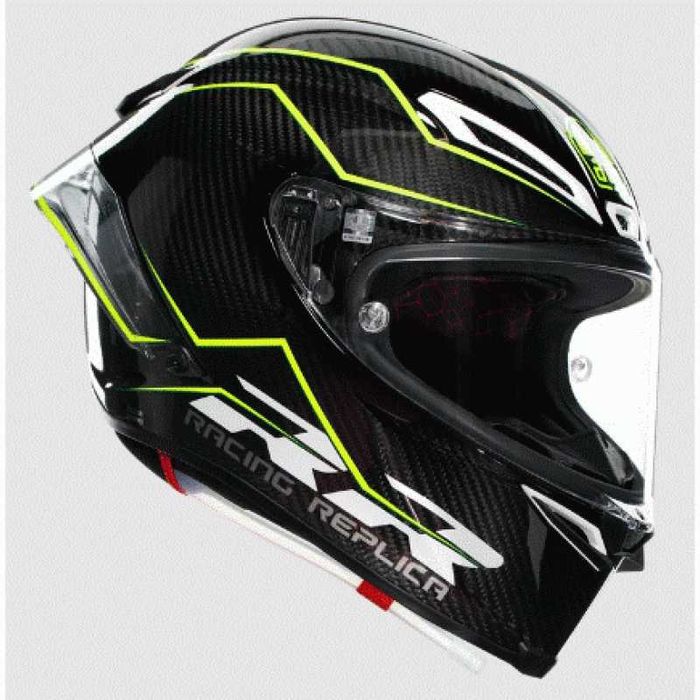 МОТО КАСКА AGV PISTA GP RR Performante Carbon/Yellow/Fluo Размери: M,L