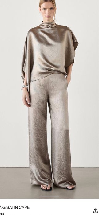 Нов сатенен панталон Massimo Dutti - 38 размер