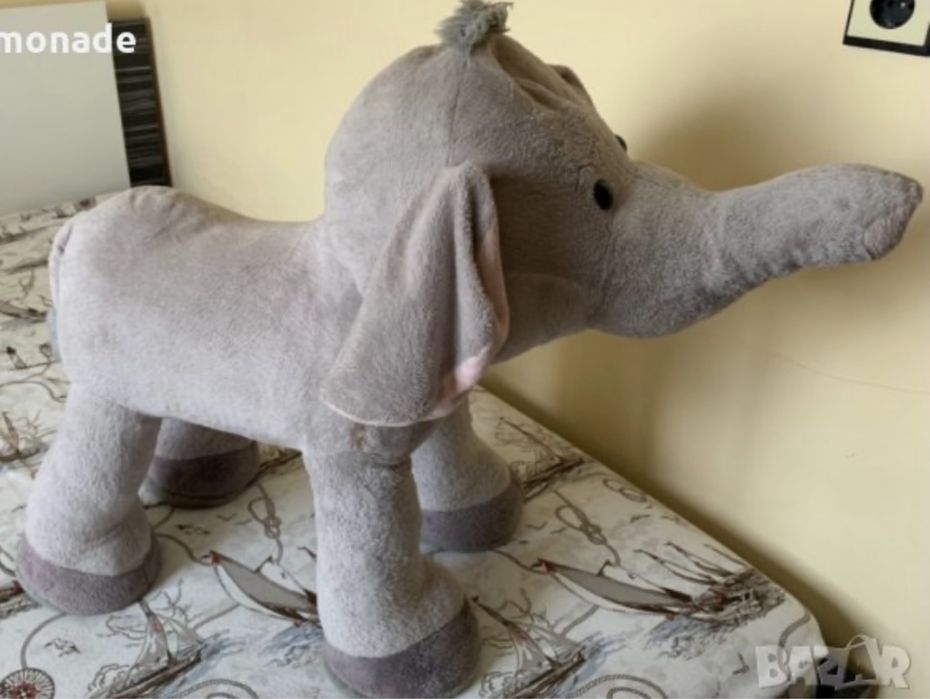 Нова плюшена играчка куче, слон, голям размер