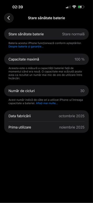 Vând iPhone 17 PRO MAX 256 gb