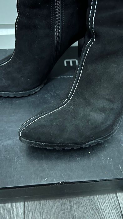 Сапоги замшевые, натуралка