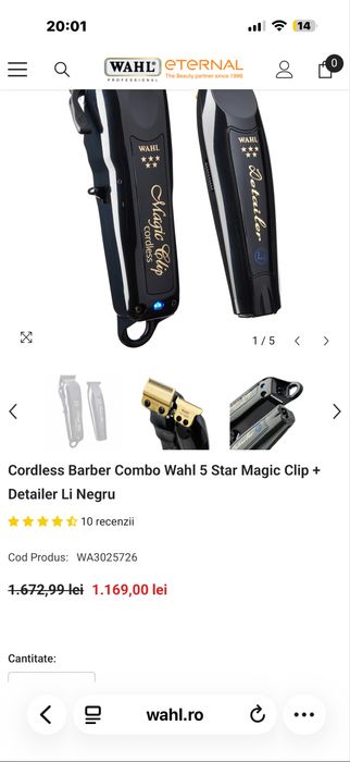 Wahl Cordless Combo nou