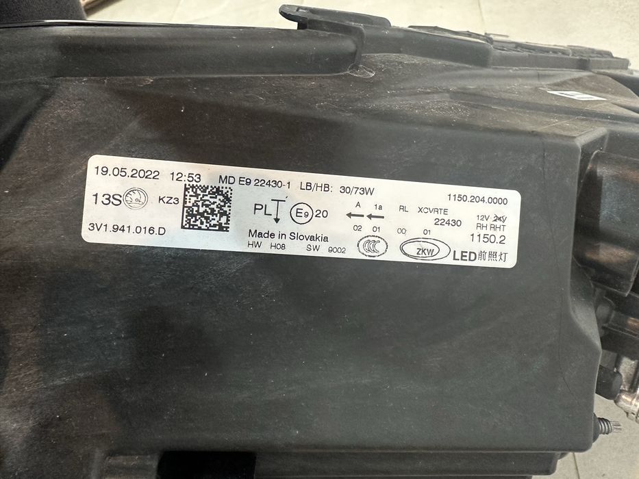 Faruri far stanga dreapta skoda superb 3 facelift full led 2019-2023