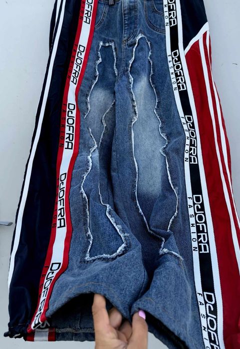 Djofra уникални дамски дънки бойфренд М/Л размер