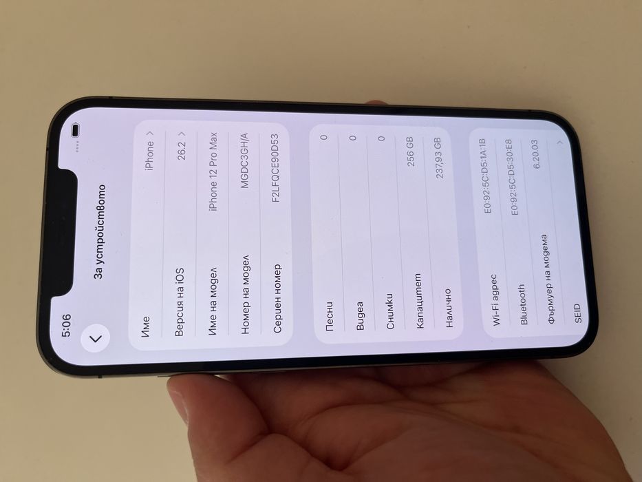 Iphone 12pro max 256GB
