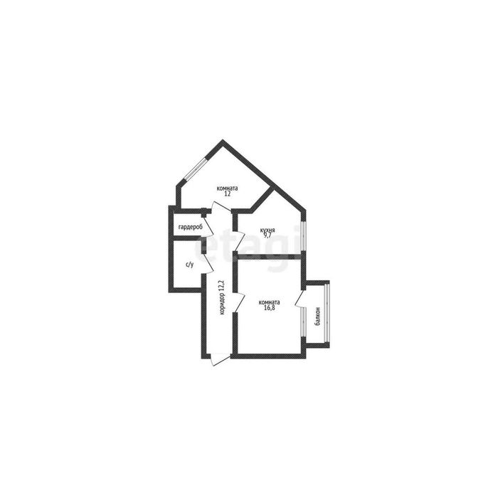 Продается 2 ком квартира мкр Аэропорт