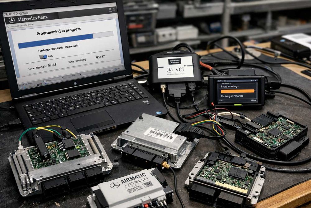 Зануляване (VIRGIN) на Mercedes ISM / TCU / EZS (EIS) модули