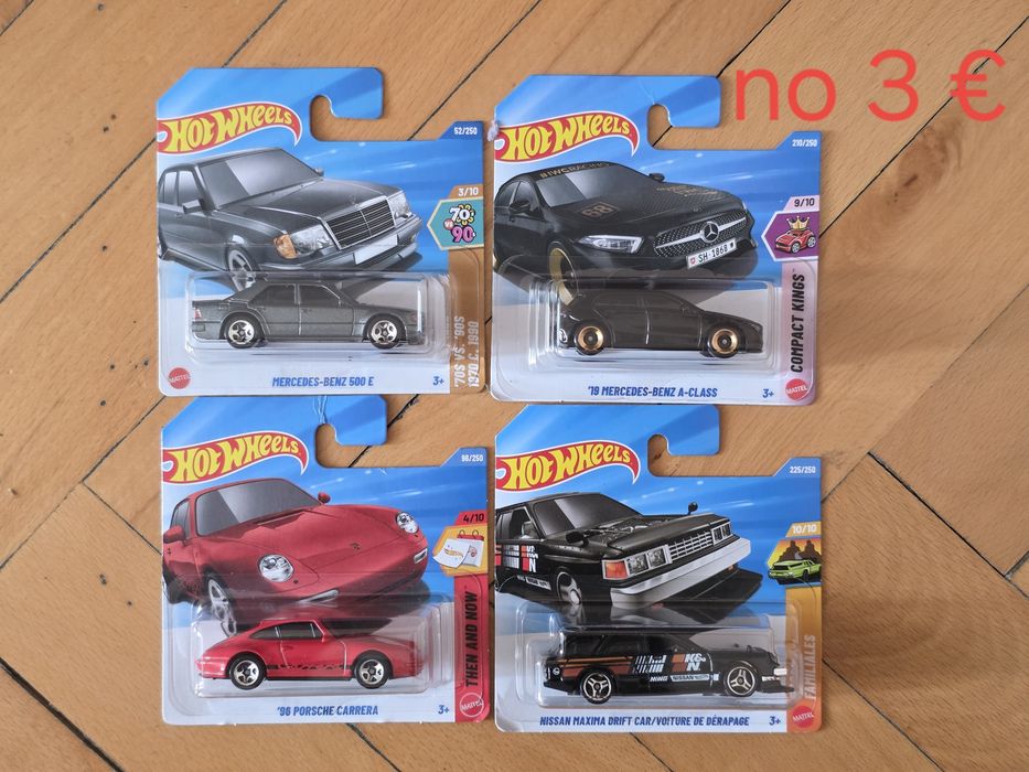 Hot Wheels -  Nissan Skyline, Ferrari, Subaru, Porsche