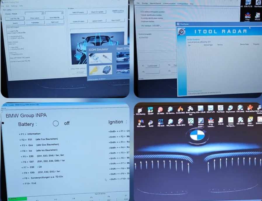 Pachet soft uri / programe diagnoza BMW Ista Inpa Esys NcsExpert