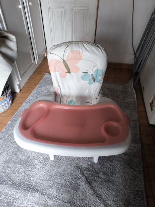 Căruț copii kidercraft + scaun copii cu tava pentru masa