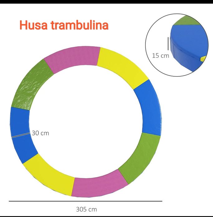 Husa de schimb pentru trambulina 305 cm