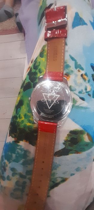 Ceas Guess cu curea roșie damă