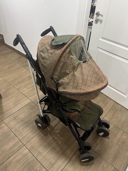 Лятна бебешка количка Lorelli зелена