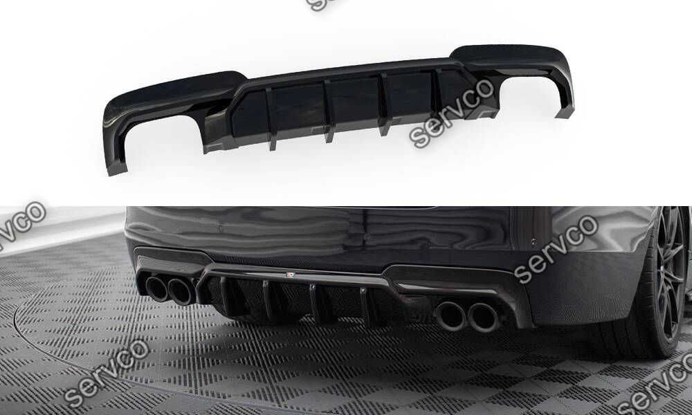 Difuzor bara spate Bmw Seria 5 F10 M-Pack 2011-2017 v10 - Maxton