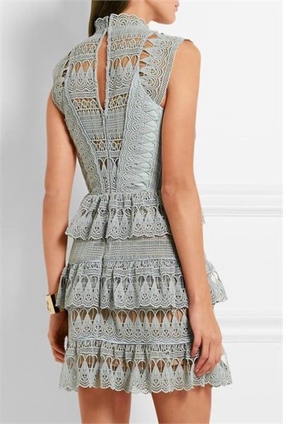 Self portrait(copy) rochi dama albastru menta Mar.M