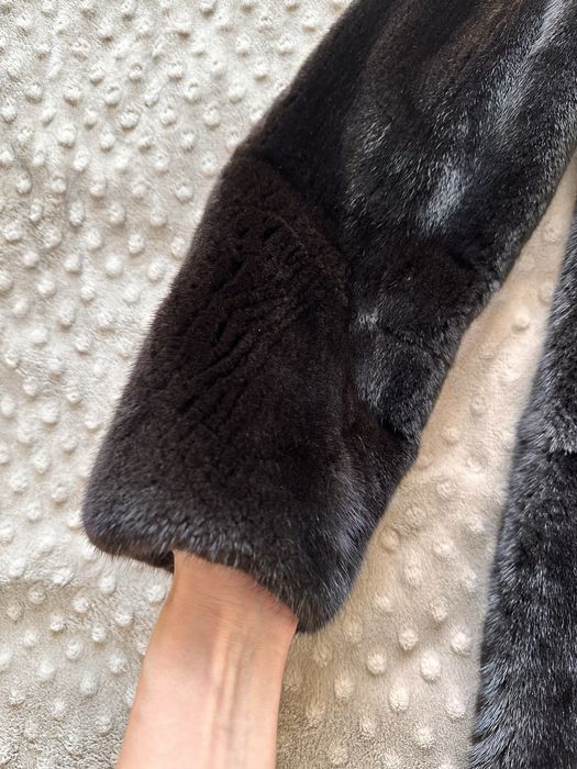 Шуба из норки black nafa