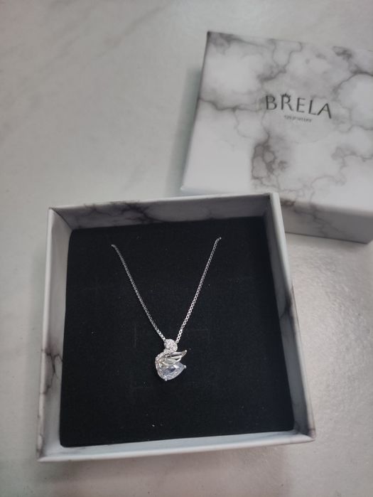 Сребърно колие Amelie с печат 925 + подаръчна кутийка
