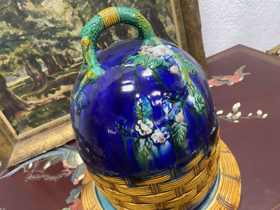 Порцеланов съд за масло Butter Dish Art Nouveau Франция 1900