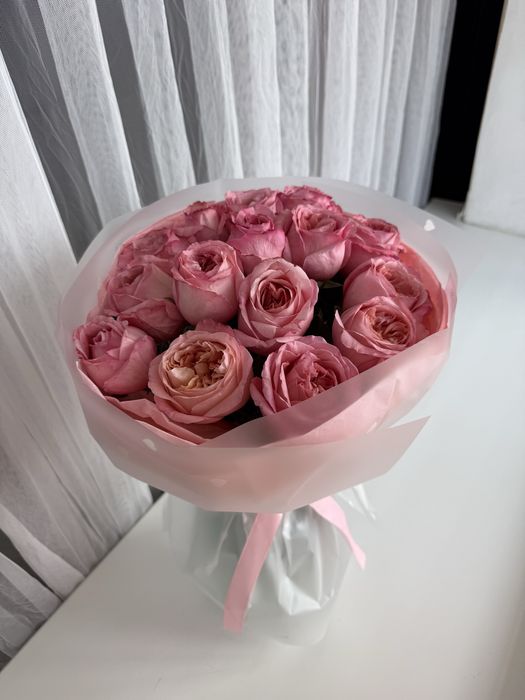 Пионовидные розы 15 шт