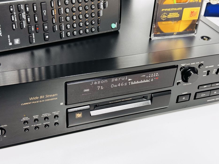 Minidisc SONY seria QS MDS-JB920QS,telecomandă,impecabil-sunet de 10