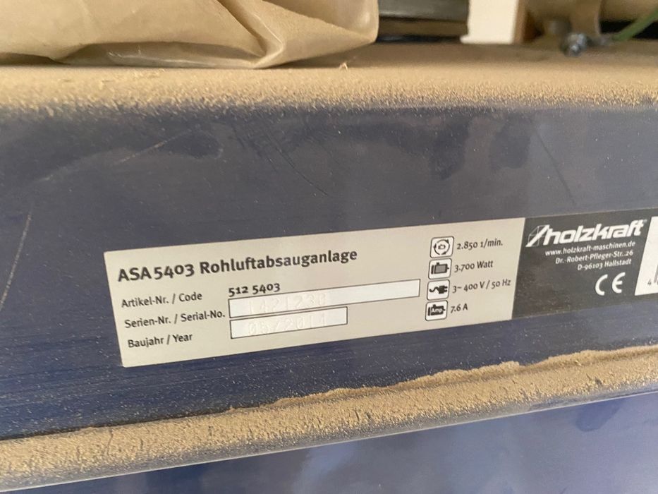 ASA 5053 – Exhaustor profesional pentru rumeguș și praf de lemn