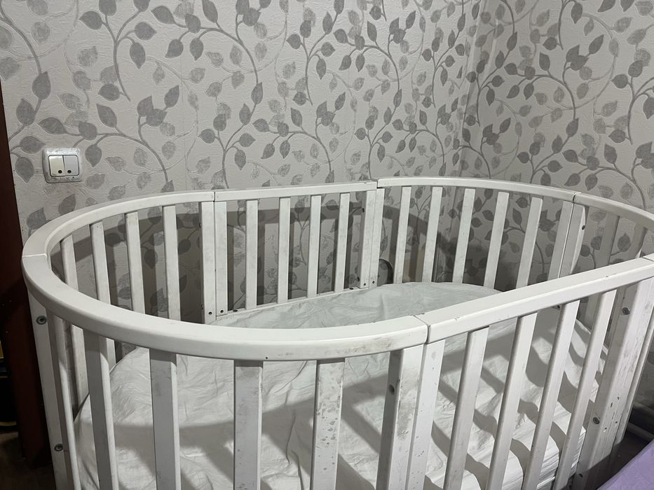 Кроватка трансформер с матрасами