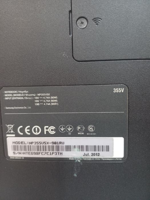 Продам ноутбук samsung np355v5x