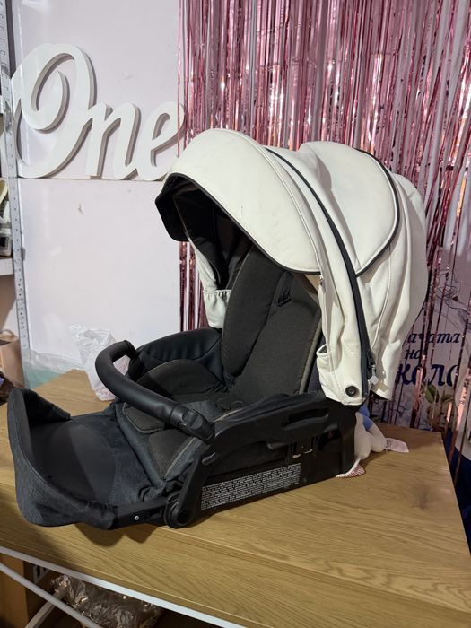 Бебешка количка 2в1 Bebetto Torino 01 White