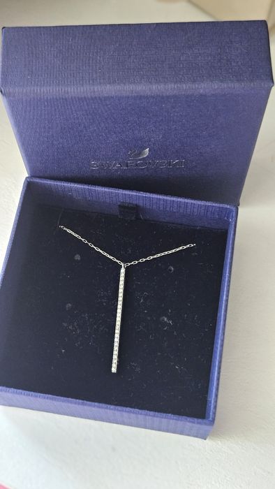Сребристо Колие Swarovski
