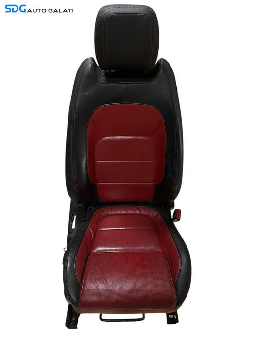 interior Piele Rosie cu Negru cu Incalzire Scaune Stanga Dreapta si Bancheta cu Spatar Jaguar XF X260 2015 - 2020 [B4764] [B4765] [B4766]