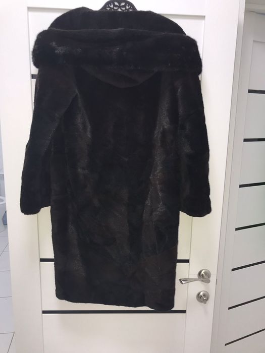 Шуба норка стриженая шоколад