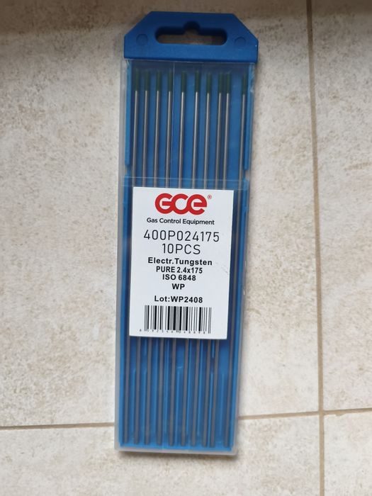 Electrozi wolfram 2,4x175 mm verzi