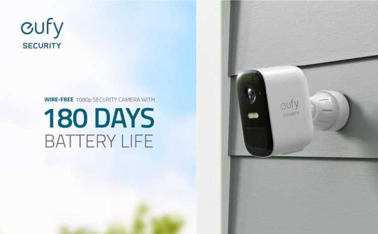 Sistem de supraveghere video eufyCam 2C Security wireless, HD 1080p, 2.1 MP, IP67, Nightvision,